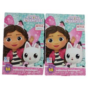 Lot Of 2 Gabby's Dollhouse Adhesive Bandages/Bandaids Fun Kids First Aid